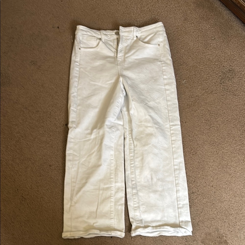 White Wide Leg Flare Jeans